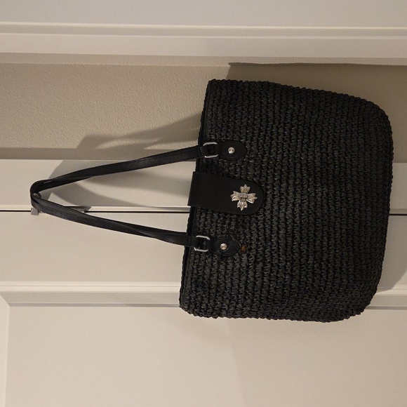 Patricia Nash Handbags - Patricia Nash Manarola Straw Tote in Black